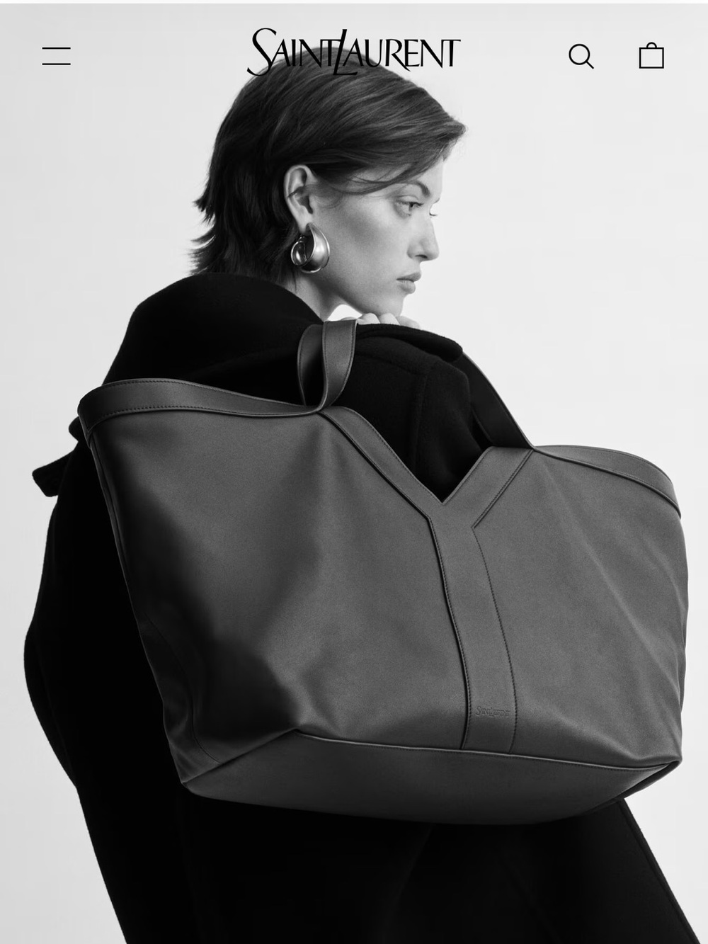Saint Laurent Y Tote (Black)